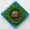 blue square fridge magnet