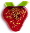 strawberry fridge magnet